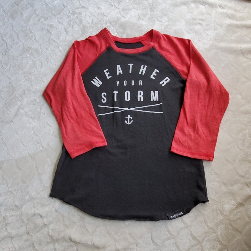 Flag nor fail 3/4 sleeve Henley